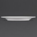 Olympia Whiteware Teller mit breitem Rand 28cm (6 Stück)