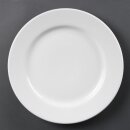 Olympia Whiteware Teller mit breitem Rand 31cm (6...