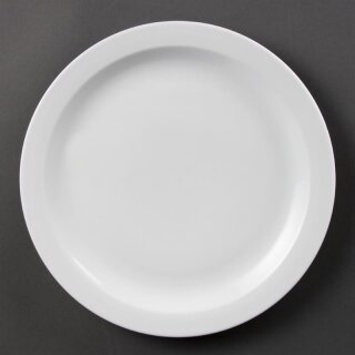 Olympia Whiteware Teller Mit Schmalem Rand 28Cm (6 Stück)