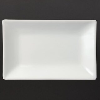 Olympia Whiteware rechteckige Servierteller 20 x 13cm (6 Stück)