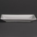 Olympia Whiteware rechteckige Servierteller 20 x 13cm (6 Stück)