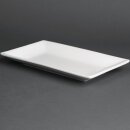 Olympia Whiteware rechteckige Servierteller 25 x 15cm (4 Stück)