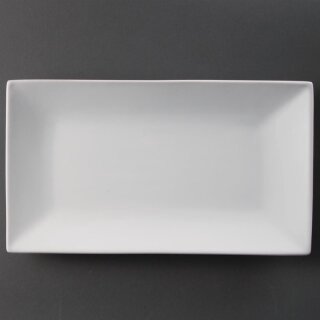 Olympia Whiteware rechteckige Servierteller 31 x 18cm (2 Stück)