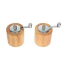 Olympia Salz- und Pfeffermühlenset Heveaholz 8cm