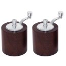 Olympia Salz- und Pfeffermühlenset dunkles Holz 8cm