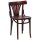 Fameg Bentwood Bistro Fan Back Side Chairs Nussbaum (2er Pack) (2 Stück)