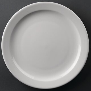 Olympia Athena runde Teller mit schmalem Rand 25,4cm (12 Stück)