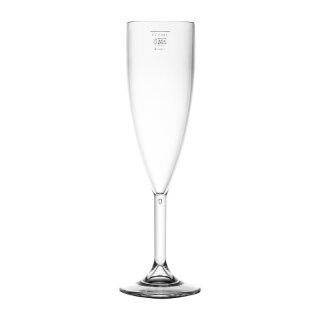BBP Champagnergläser mit 20cl - 12 Stück, Polycarbonat, Gläserspülmaschinengeeignet