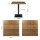 Bolero Tisch quadratisch mit kratzfester Tischplatte 700x700x750mm