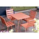 Bolero Terracotta Quadratischer Stahltisch - 700Mm