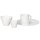 Olympia Whiteware konische Auflaufförmchen weiß 7cm (12 Stück)