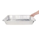 Rechteckige Aluminium Servierschalen GN 1/1