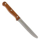 Olympia Steakmesser mit runder Spitze Holz,12 Stück