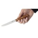 Olympia Steakmesser mit runder Spitze Holz,12 Stück