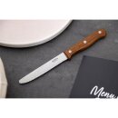 Olympia Steakmesser mit runder Spitze Holz,12 Stück