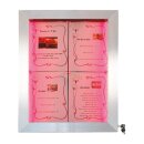 Securit Edelstahl LEDs 4xA4 Informationsdisplay (ohne...