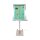 Securit Edelstahl LEDs 4xA4 Informationsdisplay (ohne Mast und Sockel)