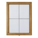 Securit Teak weiß LEDs Informationen 4xA4 Display...
