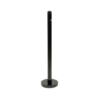 Securit Raucherpfosten und Sockel Schwarzer Edelstahl - 100cm Hoch
