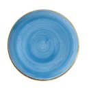 Churchill Stonecast Coupe-Teller, rund, Kornblumenblau,...