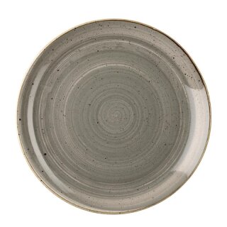 Churchill Stonecast Coupe Teller, rund, Pfefferkorngrau, 260 mm (12 Stück)