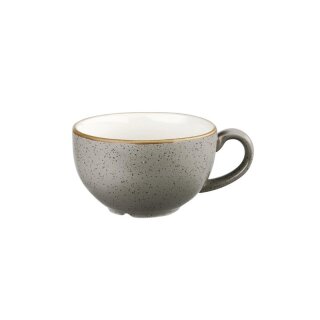Churchill Stonecast Cappuccinotasse Peppercorn Grey 12oz (Packung mit 12) (12 Stück)