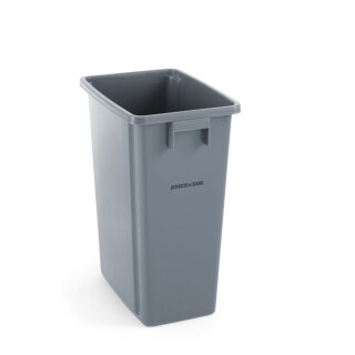 AmerBox Mülleimer 60L schmal - aus Polypropylen (PP), platzsparend & hygienisch, 455x315xH580 mm