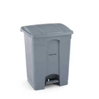 Tret-Abfalleimer, AmerBox, 87L, Hellgrau, 500x410x(H)815mm