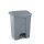Tret-Abfalleimer, AmerBox, 87L, Hellgrau, 500x410x(H)815mm