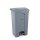 Tret-Abfalleimer, AmerBox, 87L, Hellgrau, 500x410x(H)815mm