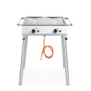 HENDI Gasgrill Xantos – 9,5 kW, 2 Brenner, ideal...