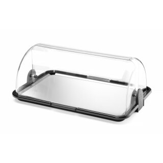 Hendi Rolltop Präsenter transparent für kaltes und warmes Buffet
