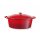 Emaillierter Gusseisentopf, HENDI, 6,88L, Rot, 405x255x(H)134mm