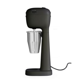 Milkshake Mixer Design by Bronwasser - inkl. Edelstahlbecher, 0,5 Liter, Schwarz