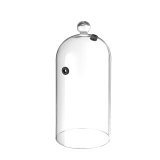 Glaskuppel mit Belüftung, HENDI, Cocktail-Glosche, ø150x(H)280mm