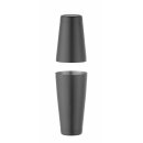 Tin-on-Tin Boston Shaker, BarUp, 0,8L, Schwarz, ø90mm