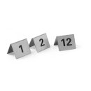 Tischnummern, HENDI, Nummer 1-12, 50x35x(H)40mm