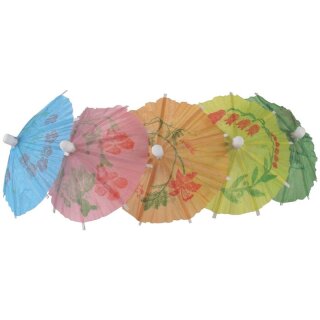 Papierschirmchen in verschiedenen Farben 17cm (144 Stück)