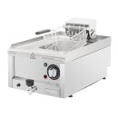 Gastro Fritteuse mit Ablasshahn - 8 Liter, Tischmodell, 6 kW