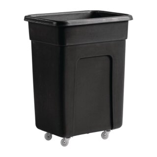 Kleiner Trolley aus schwarzem Polyethylen