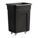 Kleiner Trolley aus schwarzem Polyethylen