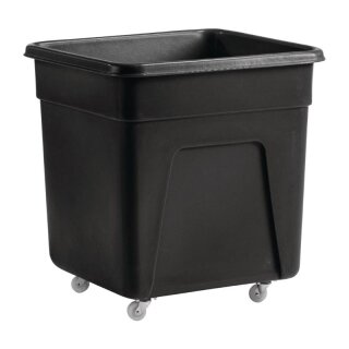 Großer Trolley aus schwarzem Polyethylen