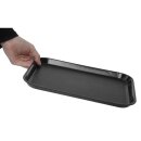 Cambro Epictread rechteckiges rutschfestes Fiberglastablett schwarz 35x27cm