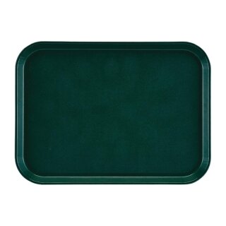 Cambro Epictread rechteckiges rutschfestes Fiberglastablett dunkelgrün 41,5x30,5cm