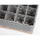 Cambro Gläserspülkorb beige mit 16 Fächern max Glashöhe 25,7cm
