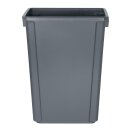 Jantex Slim Mülleimer Grau 60Ltr