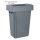 Jantex Slim Mülleimer Grau 60Ltr
