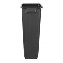 Jantex Slim Mülleimer Schwarz 80Ltr