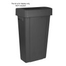 Jantex Slim Mülleimer Schwarz 80Ltr