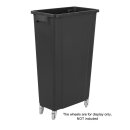 Jantex Slim Mülleimer Schwarz 80Ltr